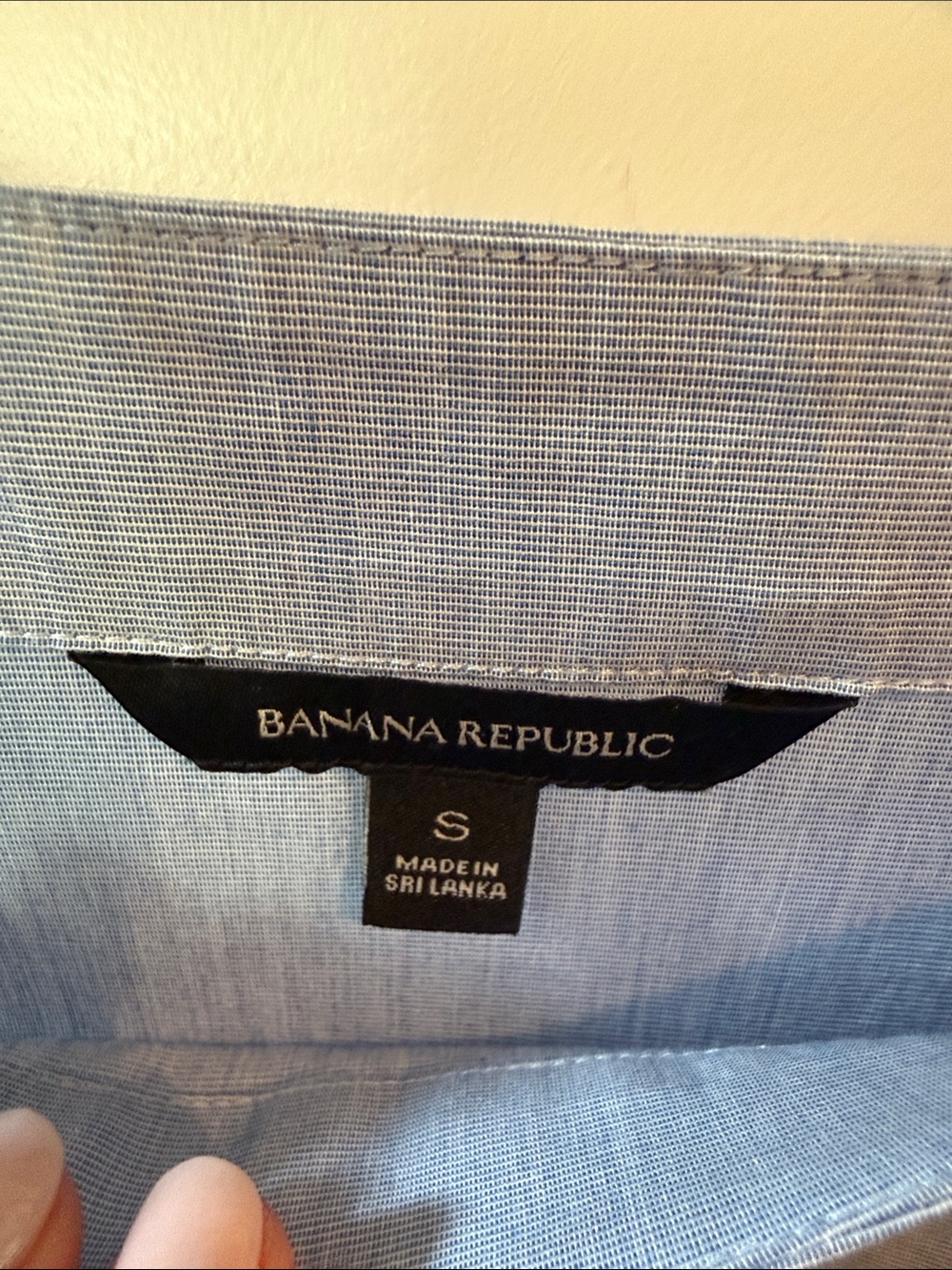 Banana Republic Powder Blue Boatneck Short Sleeve Blouse - Picture 2 of 8